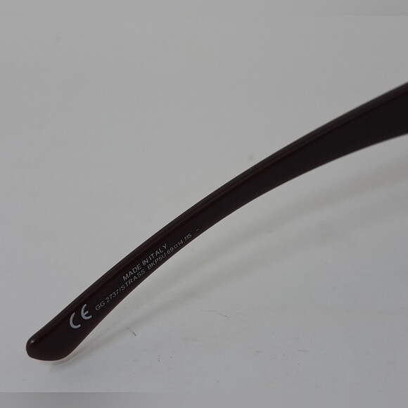 Gucci Sunglasses GG2737STRASS Vintage Y2K Horsebit Diamonds Wrap Brown 69-14-115 - Picture 3 of 16